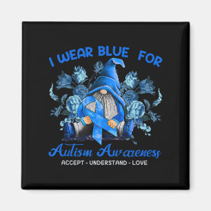 Imán Uso Azul Para Que La Conciencia Del Autismo Acepte