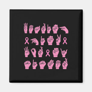 Imán Uso De Rosa Para Mi Hermana ASL Cáncer De Mama Sup