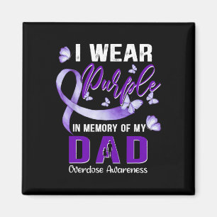 Imán Uso Morado En Memoria De Mi Padre Con Awarene Por 