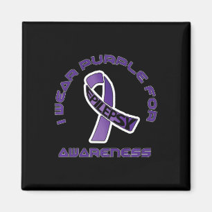 Imán Uso Morado Para Concientizar Sobre La Epilepsia No