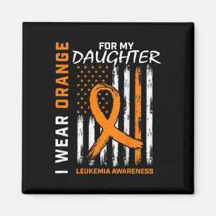 Imán Uso Naranja Para Hija Leucemia Awareness Amer
