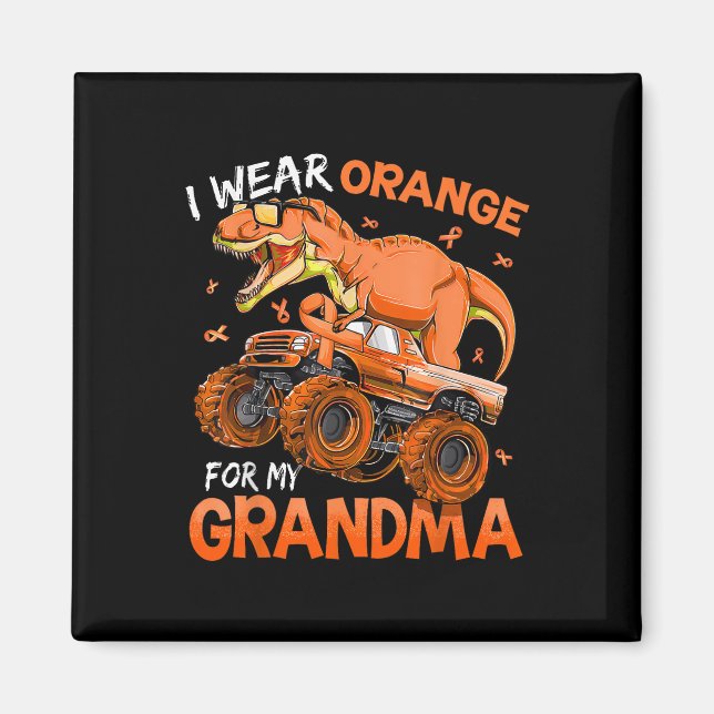 Imán Uso Naranja Para Mi Abuela De Esclerosis Múltiple  (Frente)