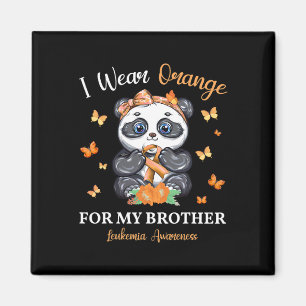 Imán Uso Naranja Para Mi Hermano Leucemia Awareness Pa