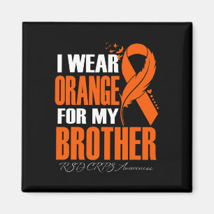 Imán Uso Naranja Para Mi Hermano Rsd Crps Awareness Fe