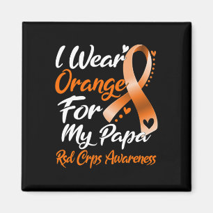 Imán Uso Naranja Para Mi Papá Rsd Crps Conciencia