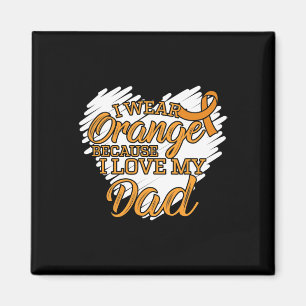 Imán Uso Naranja porque amo a mi papá por leucemia.