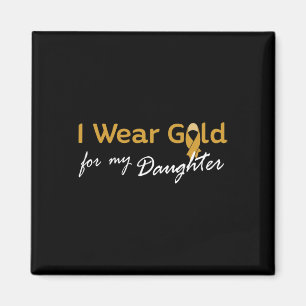 Imán Uso oro para mi hija Tee - Cáncer infantil