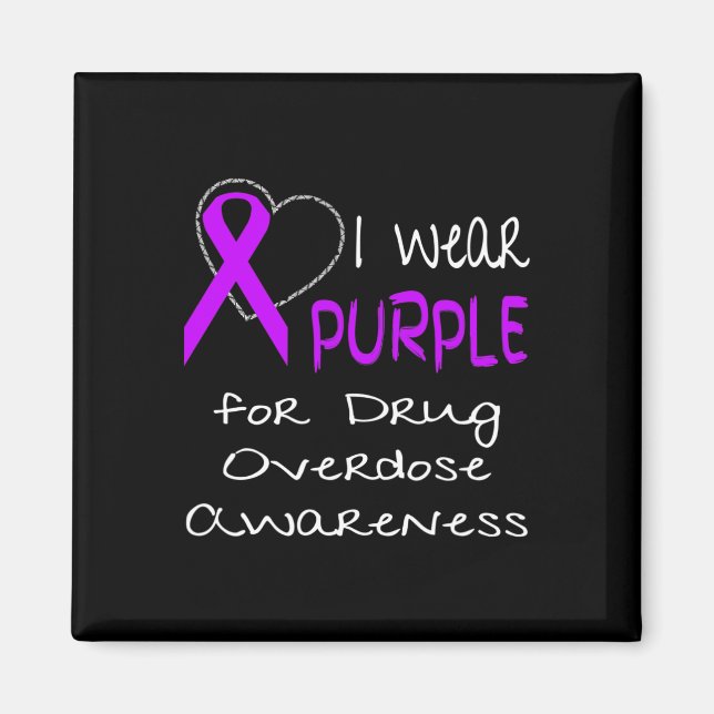 Imán Uso Púrpura Para La Cinta De Concienciación Sobre  (Frente)