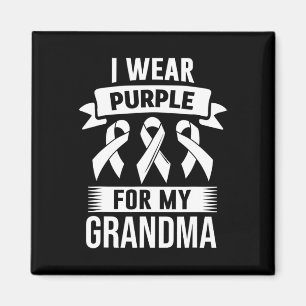 Imán Uso Púrpura Para Mi Abuela... Conciencia De La Sob