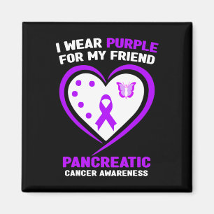 Imán Uso Púrpura Para Mi Amigo El Cáncer Pancreático