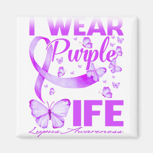 Imán Uso Púrpura Para Mi Esposa Conciencia Lupus