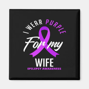 Imán Uso Púrpura Para Mi Esposa Epilepsia Conciencia 1