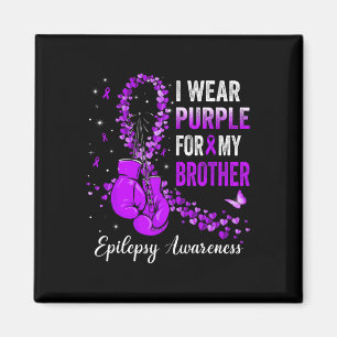 Imán Uso Púrpura Para Mi Hermano Epilepsy Awareness Ri
