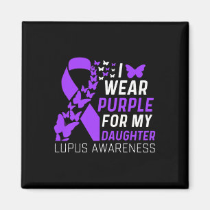 Imán Uso Púrpura Para Mi Hija Lupus Awareness Purp