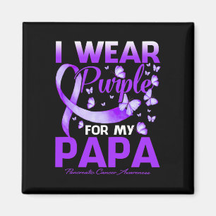 Imán Uso Púrpura Para Mi Papa Awaren Por El Cáncer Panc