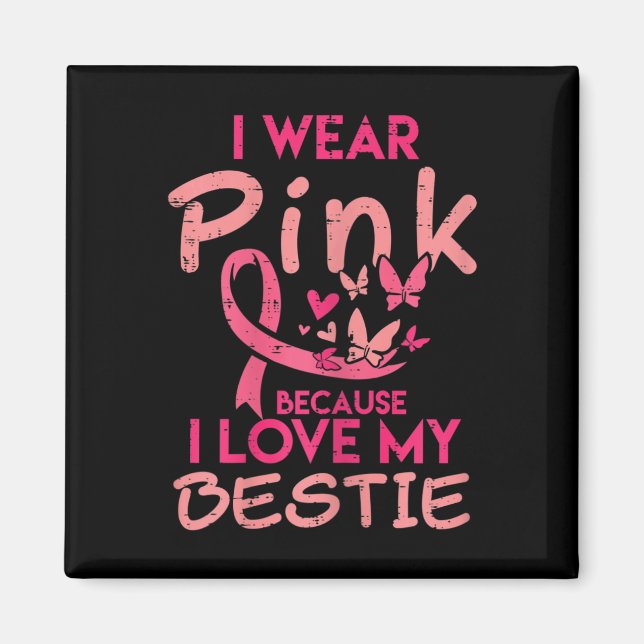 Imán Uso Rosa Amo Mi Bestial Cáncer De Mama (Frente)