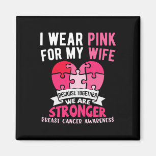Imán Uso Rosa Para Mi Esposa Concienciación Sobre El Cá