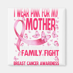 Imán Uso Rosa Para Mi Madre Coraje El Cáncer De Mama