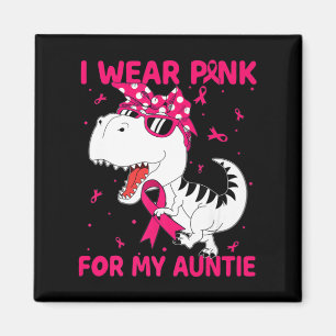 Imán Uso Rosa Para Mi Tía Conciencia Sobre El Cáncer De