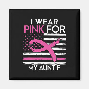 Imán Uso Rosa Para Mi Tía Conciencia Sobre El Cáncer De