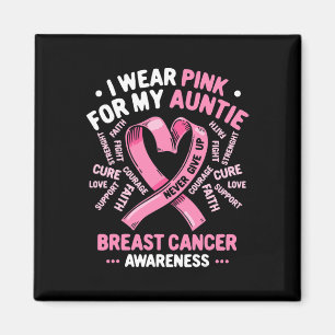Imán Uso Rosa Por Mi Tía De Cáncer De Mama, Consciente