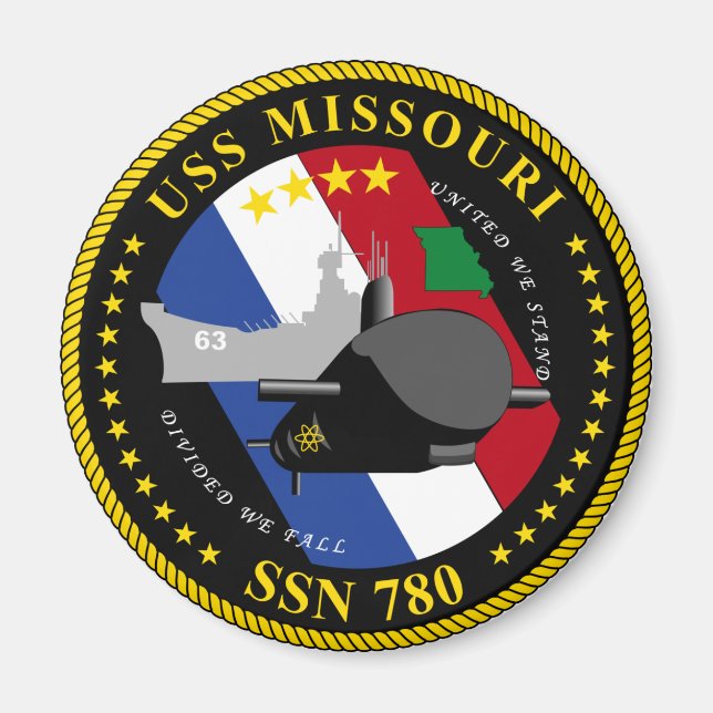 Imán USS Missouri Magnet (Frente)