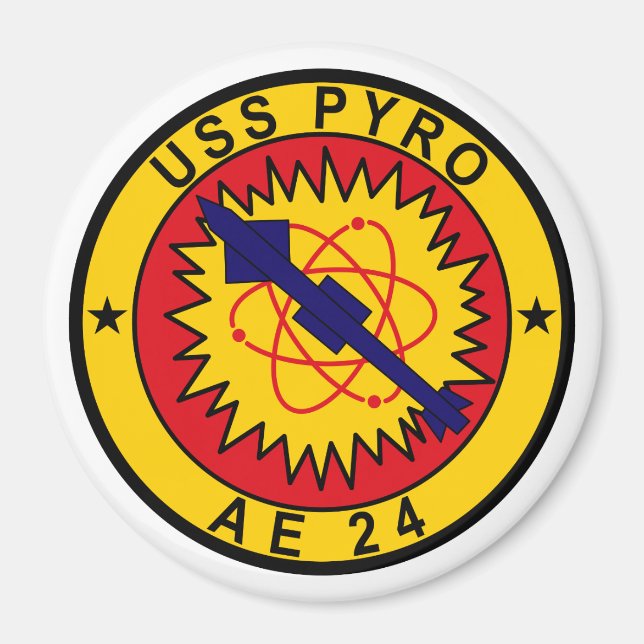 Imán USS Pyro AE-24 Magnet (Frente)