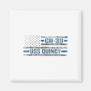 Imán Uss Quincy World War Cruiser Ca-39
