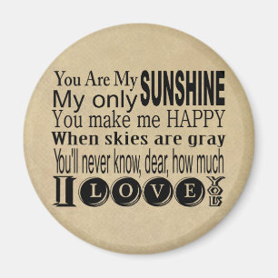 Imán Usted es mi ropa y regalos de la sol