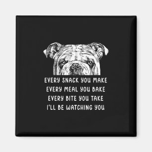 Imán Usted Hace Cada Comida Que Hace Bulldog Inglés