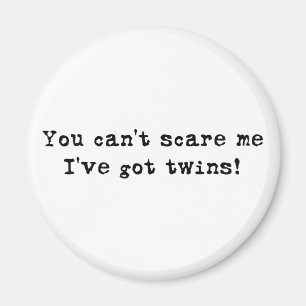 Imán Usted no puede asustarme los gemelos