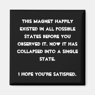 Imán ¡Usted se derrumbó él! Humor de la física de