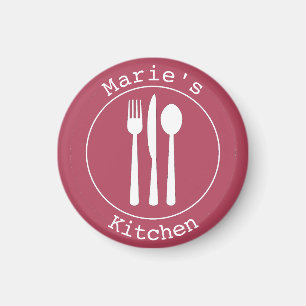 Imán Utensilios lindos Cocina personalizada pertenece a