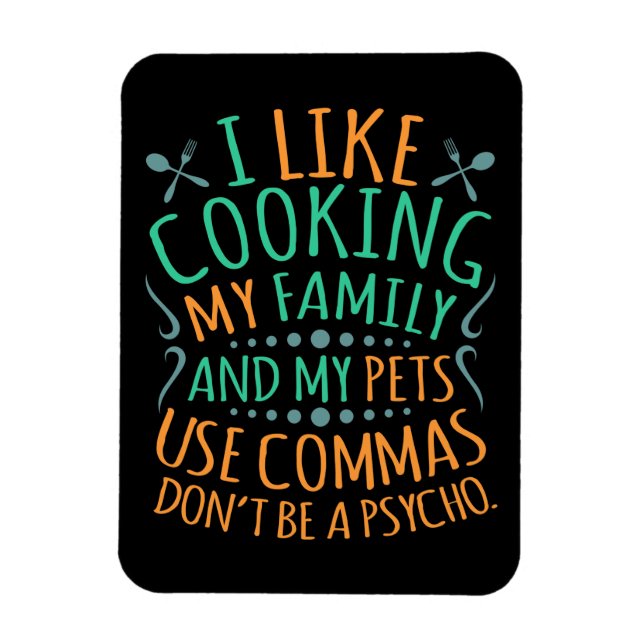 Imán Utilizar alumno de enseñanza de inglés de Commas (Vertical)