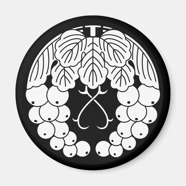 Imán uva colgante (Frente)