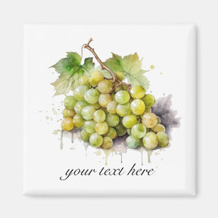 Imán Uvas acuáticas de viñedo, personalizado