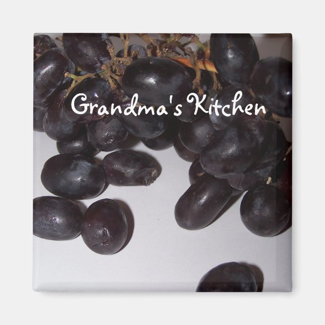 Imán uvas, cocina de la abuela (Frente)