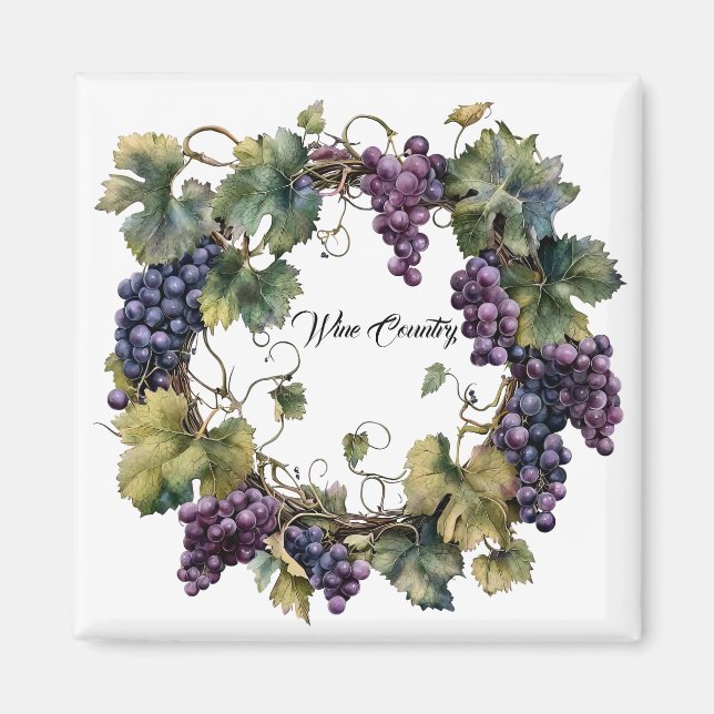 Imán Uvas de país vinícola  (Frente)