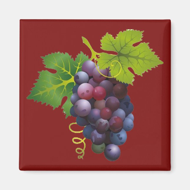 Imán Uvas moradas (Frente)