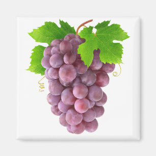 Imán Uvas rojas