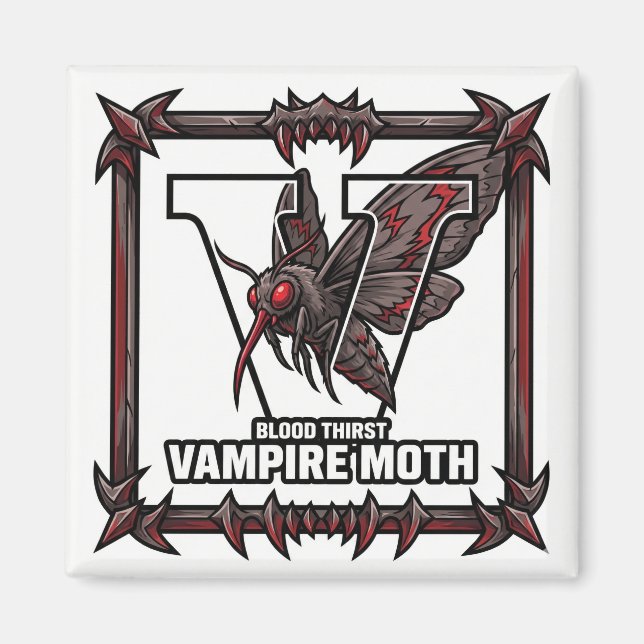 Imán V es para la Polilla Vampiro - Aprendizaje ABC al  (Frente)