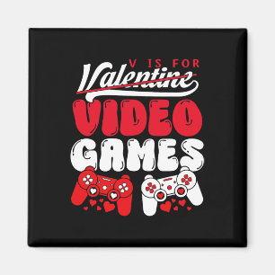 Imán V Es Para Video Juegos Divertido Día De San Valent