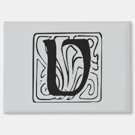 Imán V Monogramm schwarz