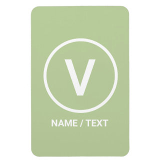 Imán V para el logotipo de dieta vegetariana personaliz