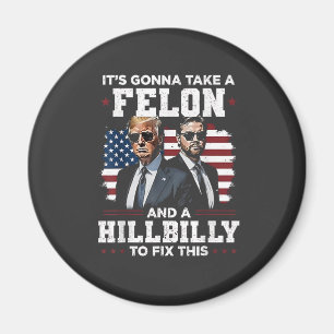 Imán Va a tomar a felon y a hillly Trump Vance