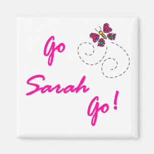 Imán ¡Va Sarah va! Mariposa