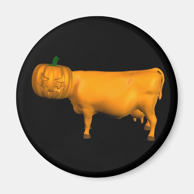 Imán Vaca de Halloween (Frente)