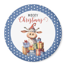 Vaca de Navidad con juego de palabras