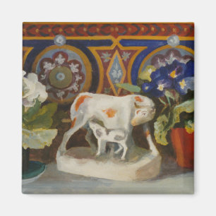 Imán Vaca de Staffordshire con Primulaes 2004