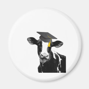 Imán Vaca divertida de la graduación de la enhorabuena